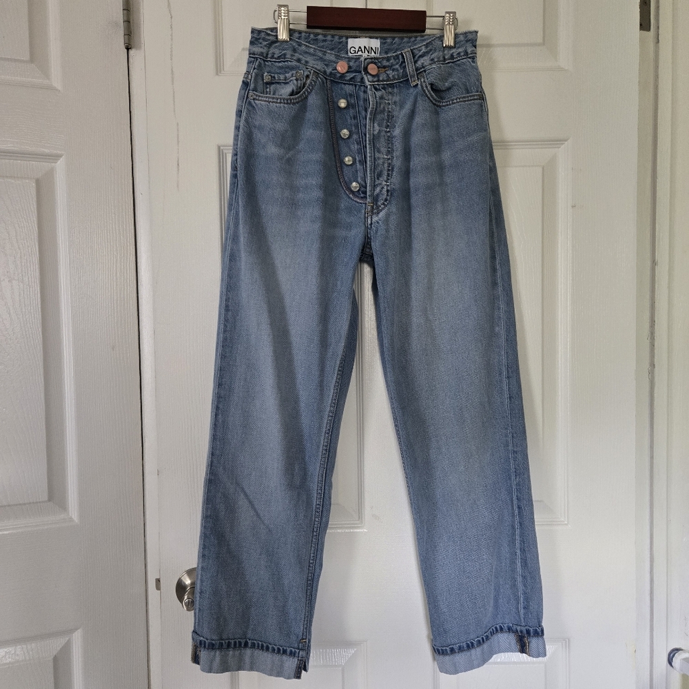 Ganni Figni Dual Button Fly  Jeans
